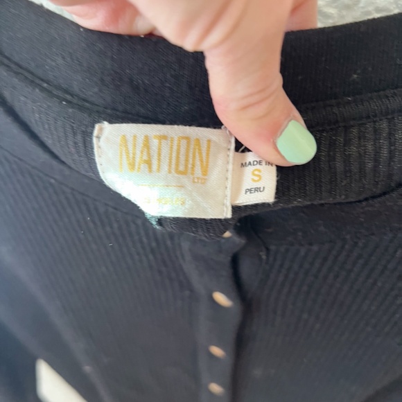 Nation LTD Nona Ribbed Knit Signature Snap-up Cardigan - Picture 4 of 4